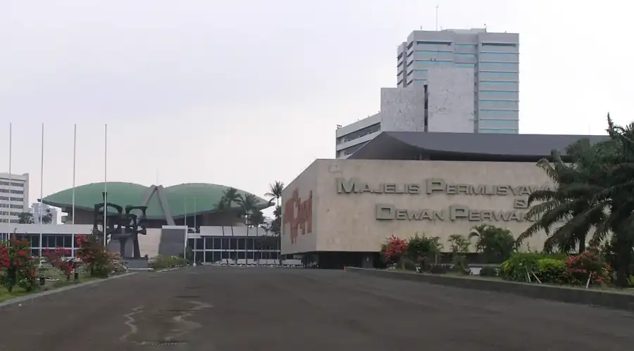 Kompleks gedung MPR, DPR, dan DPD di Senayan, Jakarta